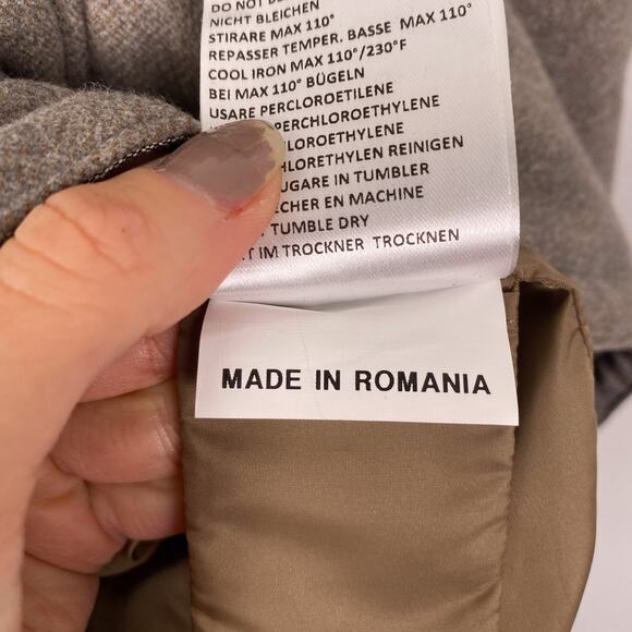 GIMO's Men's Quilted Jacket Gray Size 52 - Picture 8 of 12